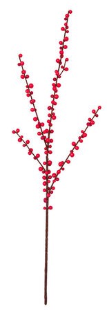 28 Inch Freeze Resistant Ilex Berry Spray In Red Or Orange
