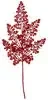 25.5 Inch Glittered Burgundy Or Red Fern Spray