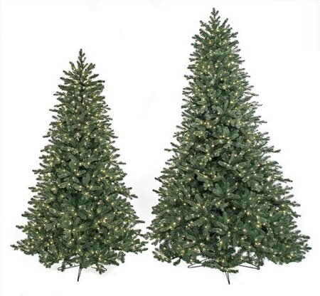 FULL SIZE BLUE SPRUCE TREES WITH LED LIGHTS | 7.5 FOOT OR 9 FOOT TALL