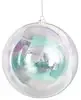 Transparent Iridescent Ball Ornaments In 4 Sizes
