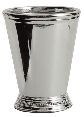 5.5 Inch Shiny Silver Vase