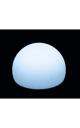 10 inches x 6 inches Lighted Mood Sphere - White - Changes Colors with Remote Control