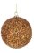 Sequin Ball Ornament - Red/Copper