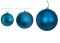 DARK BLUE MATTE BALL ORNAMENTS IN 4 INCH AND 6 INCH SIZES