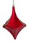 8 INCH MATTE TRUMPET FINIAL | RED, GREEN, BLUE, GOLD, SILVER, BURGUNDY, OR BLACK
