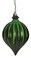 6" x 4" Matte Onion Finial with Glitter Ornament | Red, Dk. Green, Gold, Silver, Rose Gold, Burgu...