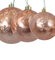 Rose Pink Gold Marble Ornaments | 4", 5", or 6" Sizes