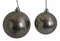 Dark Silver Antique Ball Ornaments | 5 Inches or 6 Inches