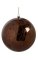 10 inches Plastic Mercury Glass Finish Ball Ornament - Chocolate