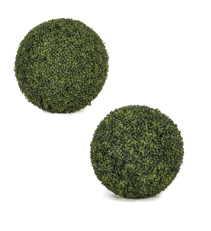 Polyblend Outdoor Large English Boxwood Ball |  30 Inch, 42 Inch Diameters