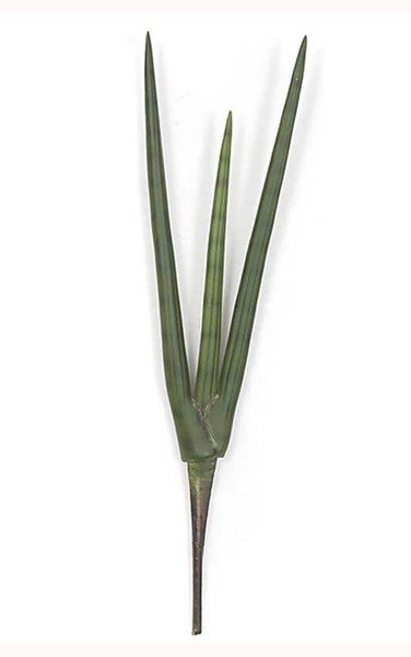Plastic Sansevieria Plant - Tutone Green - 6 inches Stem- FIRE RETARDANT