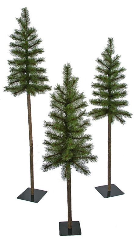 Pvc Pine Trees With Synthetic Trunk | 5 Foot, 6 Foot, Or 7 Foot