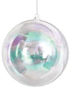 Transparent Iridescent Ball Ornaments In 4 Sizes