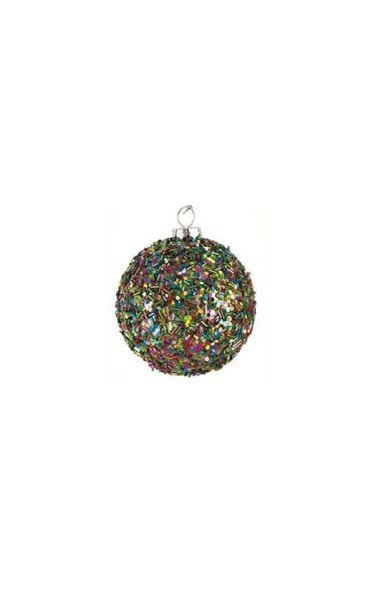 Beaded/Sequin Ball Ornament - Mixed Colors