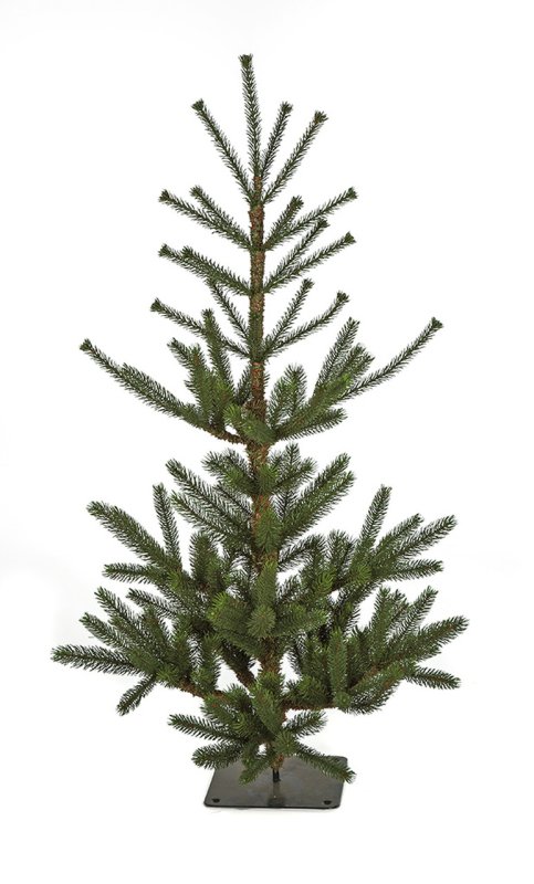 Earthflora's 3.5 Foot And 5 Foot Pe Dawson Fir Trees With Square Base Plate